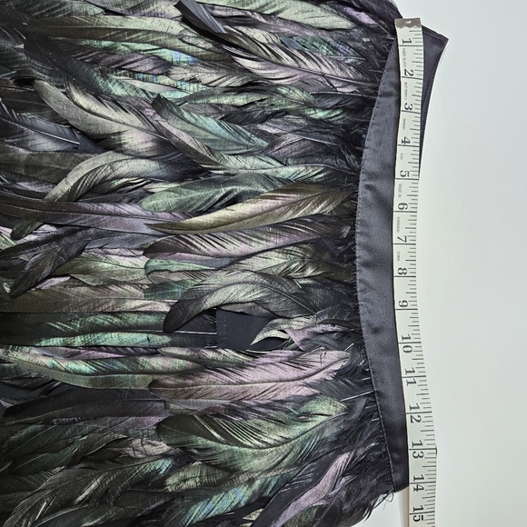 Edition Express Feather Iridescent Mini Skirt Size 2 - Picture 6 of 7